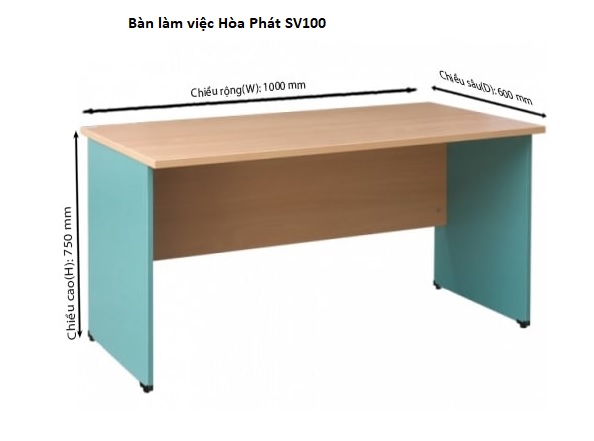 Bàn làm việc Hòa Phát SV100